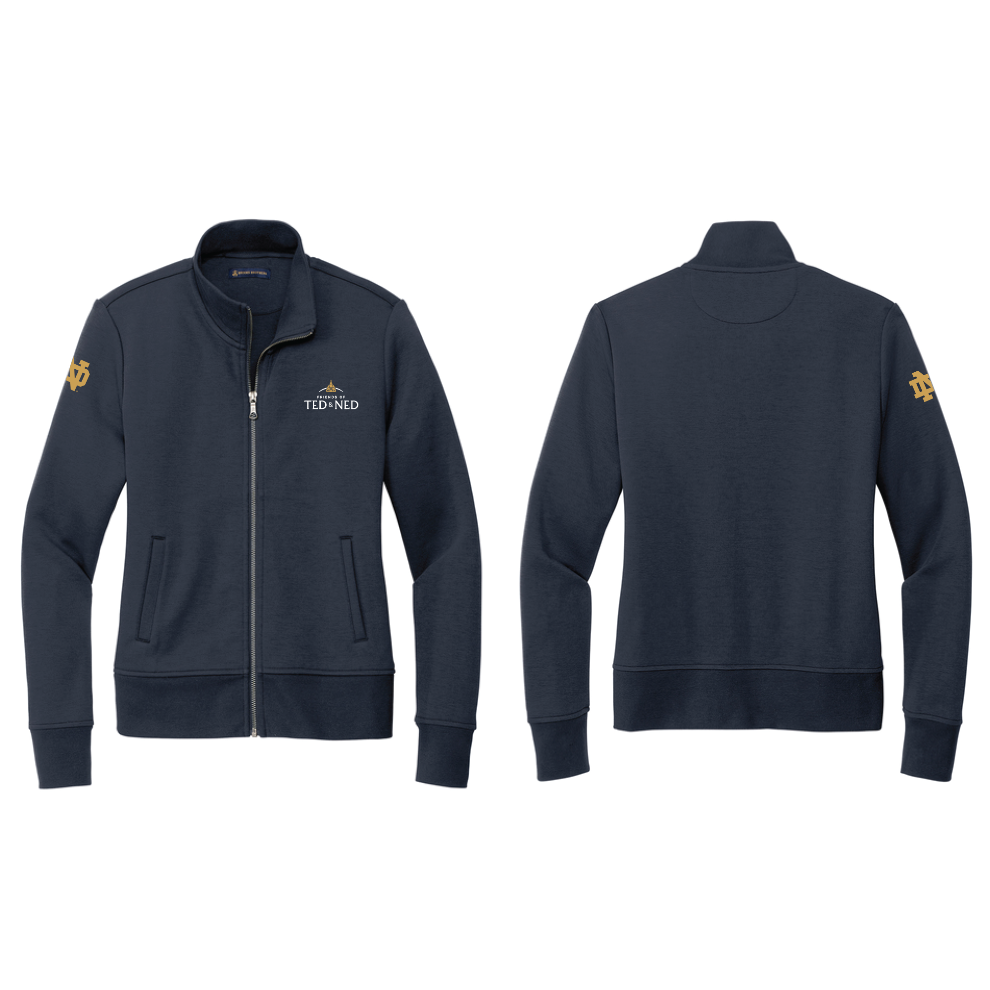 Brooks Brothers Women's Double-Knit Full-Zip